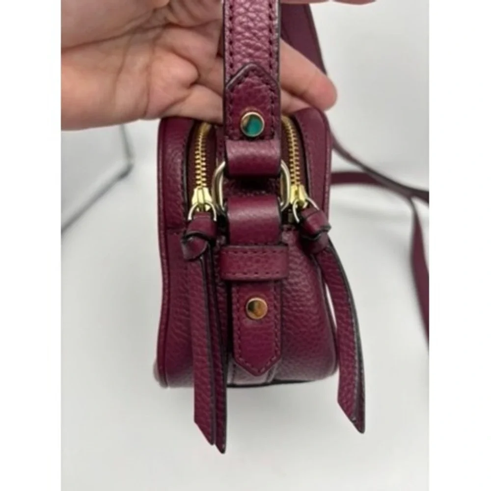 Kate Spade Crossbody Bag Mulberry Street Pyper Purple Pebbled Leather